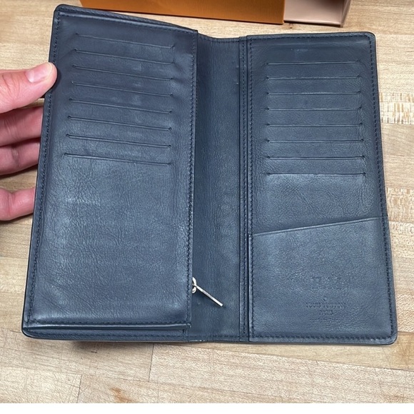 Louis Vuitton Brazza Dark Gray Damier Infinity Long Bifold wallet. MB6187 - Picture 5 of 6
